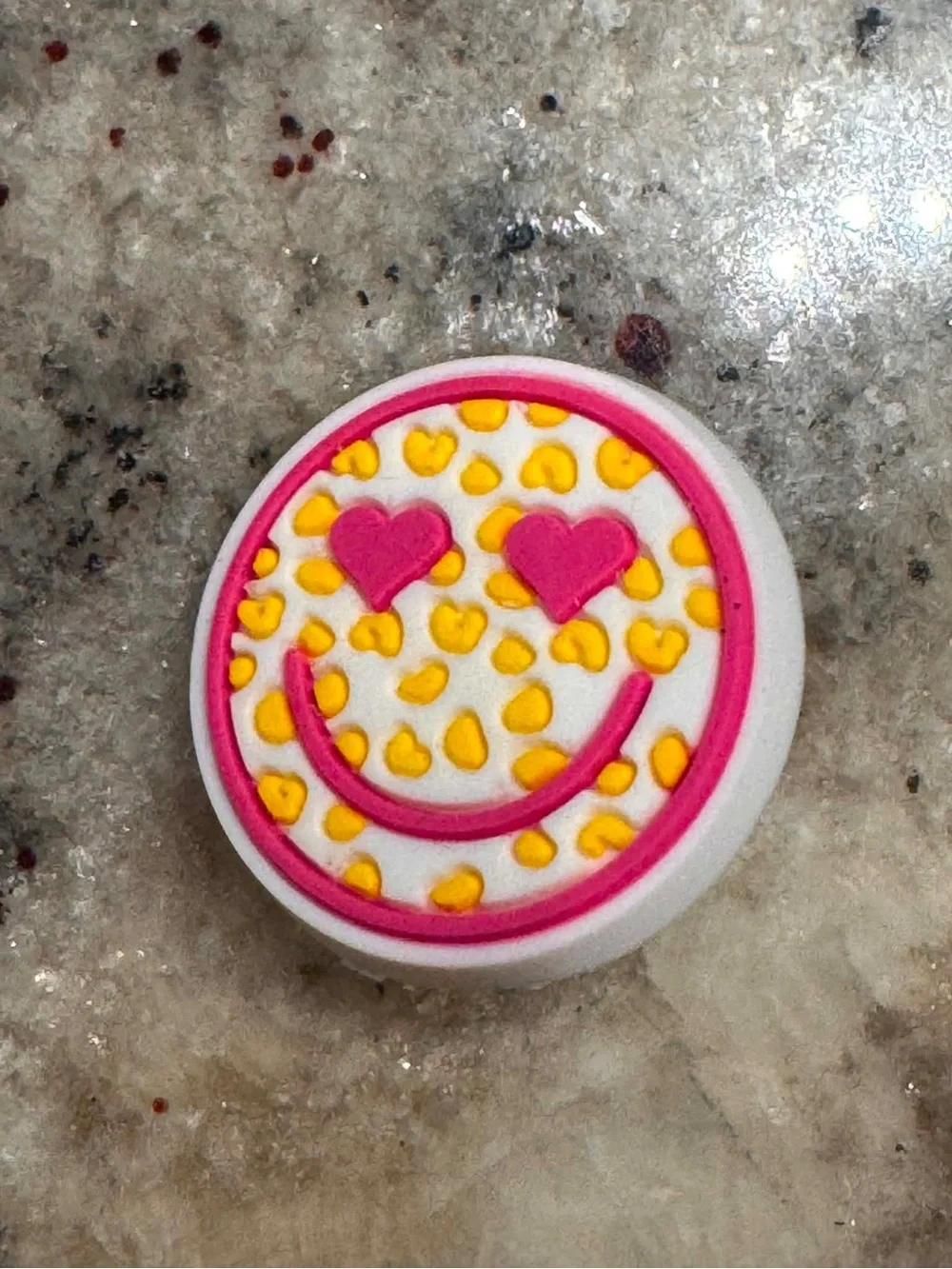CROCS 4pc Pink Heart & Purse Jibbitz Shoe Charms - Pink, Purple, Yellow, Red